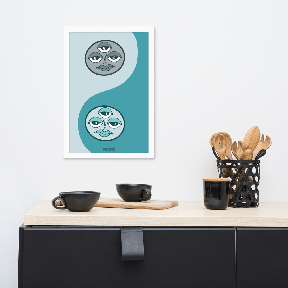 Yin Yang // Blue // Print