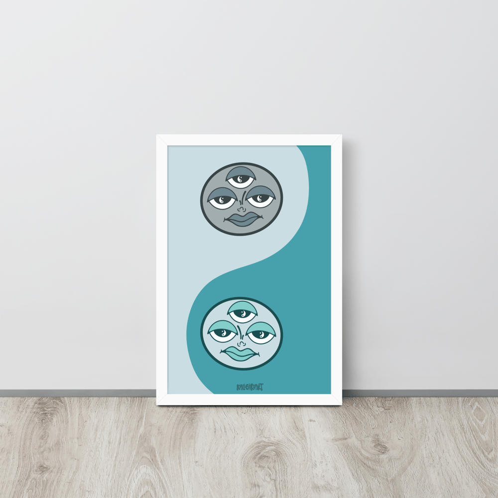 Yin Yang // Blue // Print