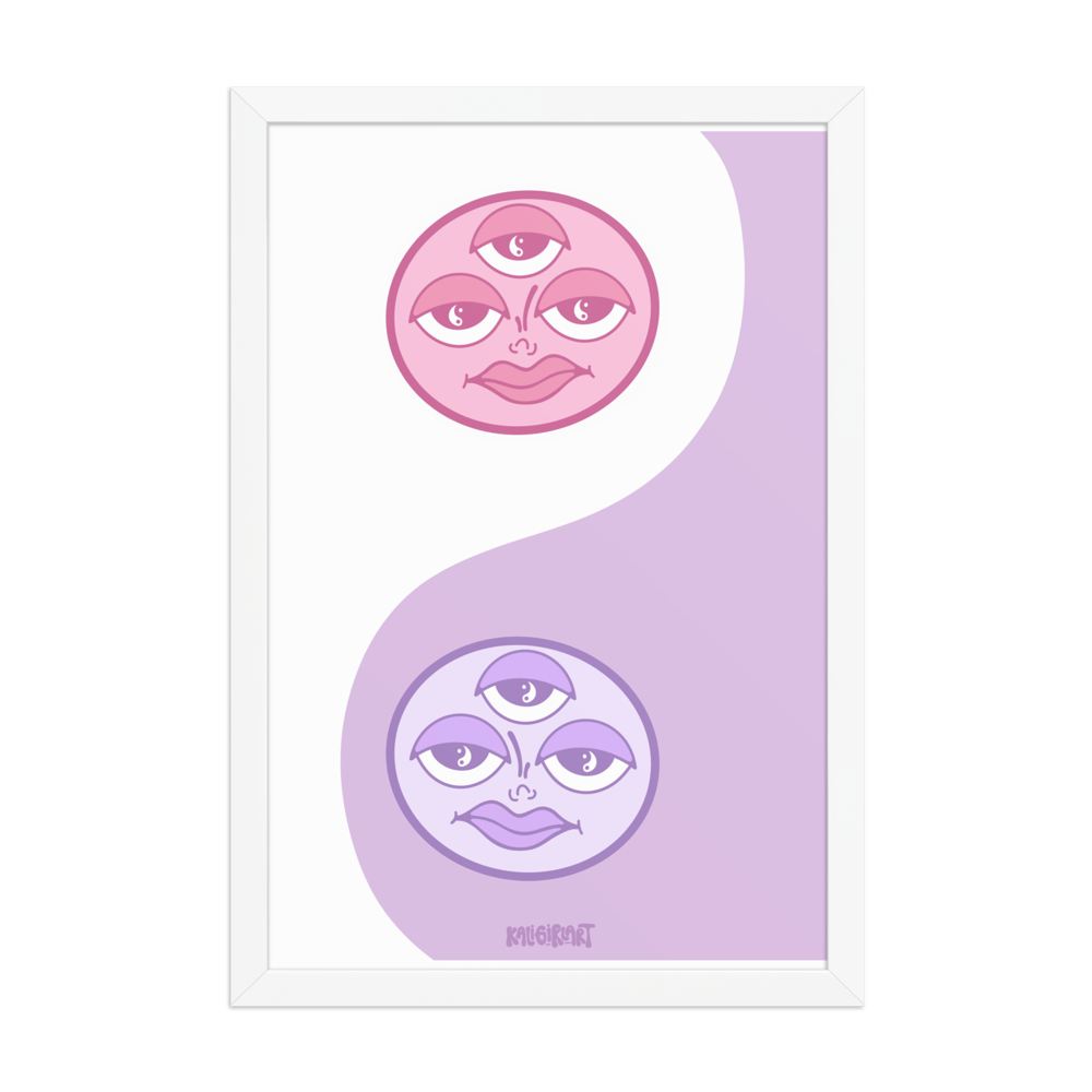 Yin Yang // Pink & Lav // Print