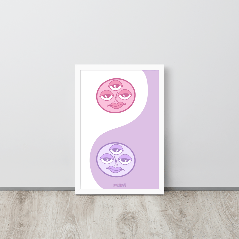 Yin Yang // Pink & Lav // Print