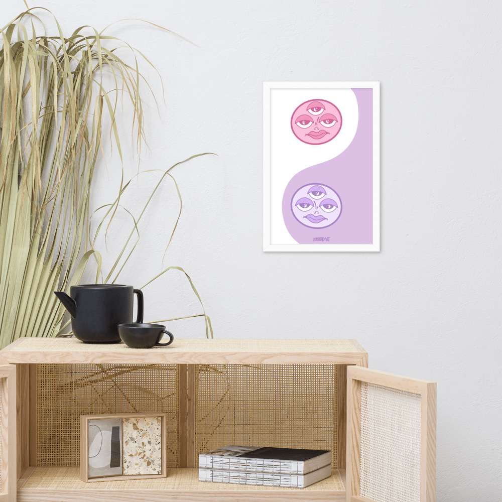 Yin Yang // Pink & Lav // Print