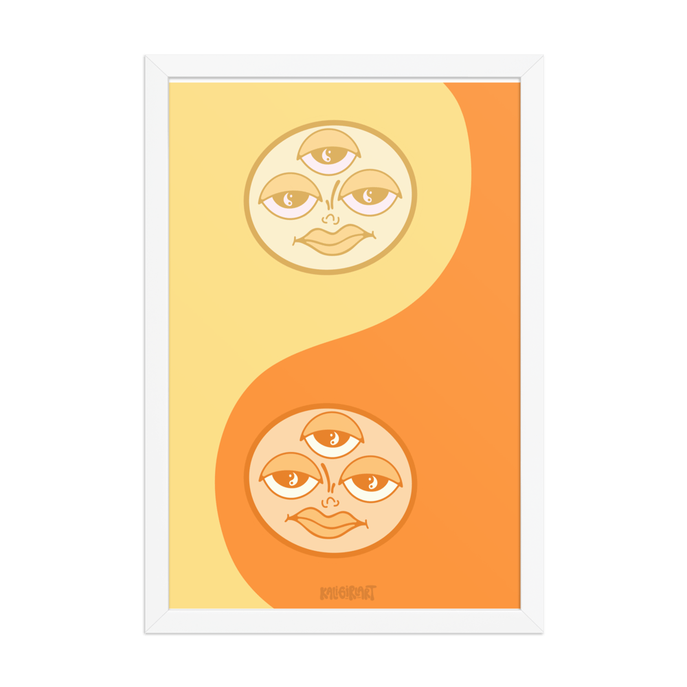 Yin Yang // Orange & Yellow // Print