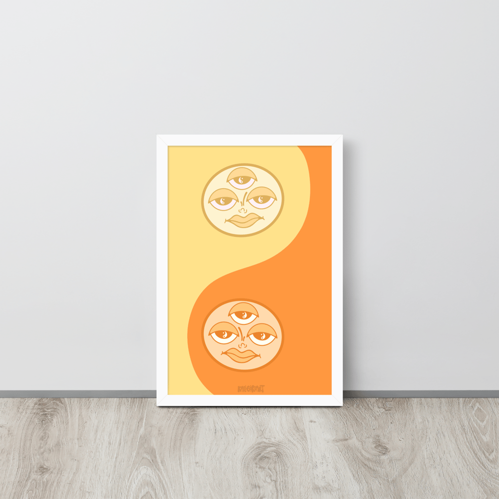 Yin Yang // Orange & Yellow // Print