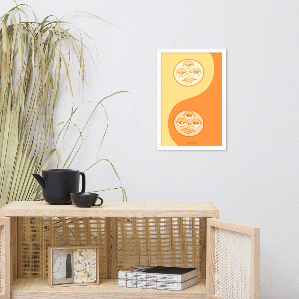 Yin Yang // Orange & Yellow // Print