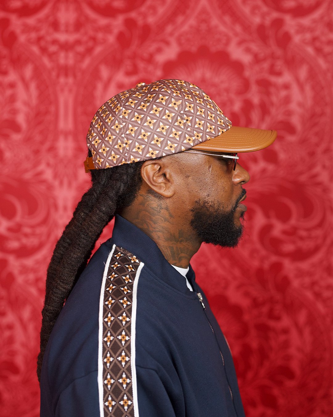 Image of The "Rebirth" Pattern Leather Hat