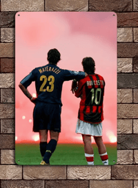 Image 2 of Materazzi and Rui Costa Metal Poster