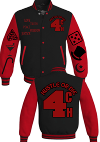 4CH RED/BLACK JACKET