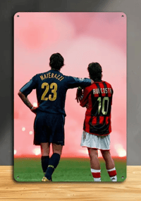 Image 1 of Materazzi and Rui Costa Metal Poster