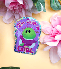 'I'm Just A Girl' Sticker 
