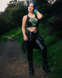 Image 2 of S-M Born of Osiris Crop Top and Flannel Set