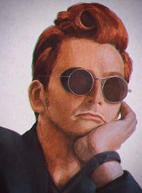 Image 1 of GOOD OMENS CROWLEY PRINT SET