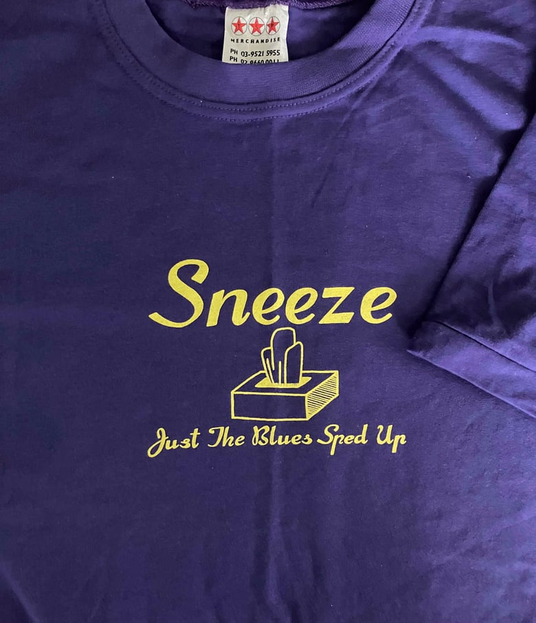 Image of tee-shirt SNEEZE :: Just the Blues Sped Up (2005)