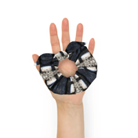 Image 2 of Moth Wing Hair Scrunchie - Navy Blue