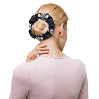 Image 3 of Moth Wing Hair Scrunchie - Navy Blue