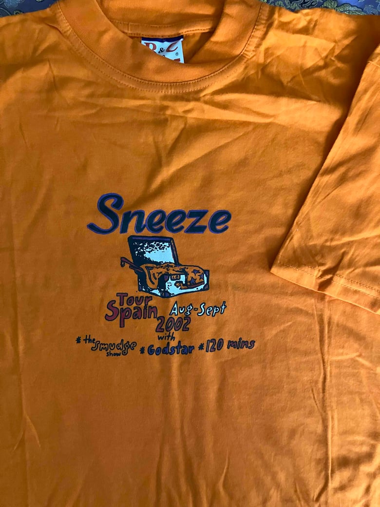 Image of teeshirt SNEEZE/SMUDGE Spain tour (2002)