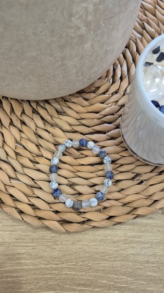 Image of Beaded bracelet. Blue. By NATASAstudio.
