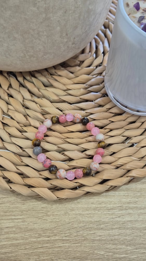 Image of Beaded Bracelet. Pink Multi. By NATASAstudio.