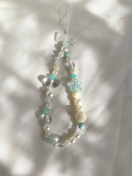 Image of aqua phone strap