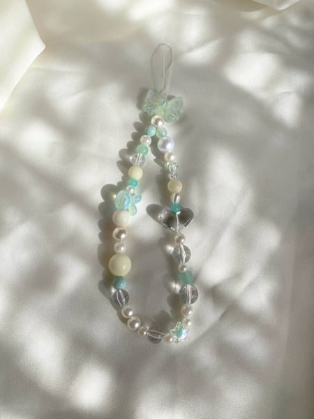 Image of aqua phone strap