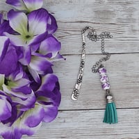 Image 1 of Purple Flower Bookmark 