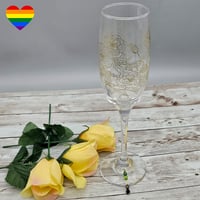 Image 2 of Aromantic Wine Glass Charm 