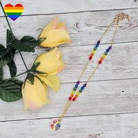 Image 3 of Rainbow Wheel Necklace