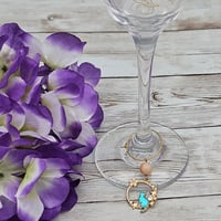 Image 1 of Cat Circle Wine Glass Charm 