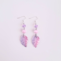 Image 2 of flora leaf necklace and earrings