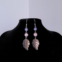 Image 5 of flora leaf necklace and earrings
