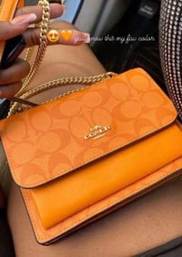 Image 2 of New Balance & Orange 🍊 Coach purse