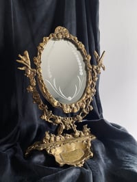 Image 1 of Miroir psyché ancien en bronze