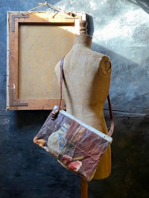 Image of one of a kind painting bag - dinner