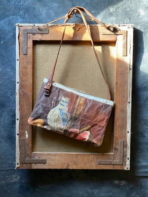 Image of one of a kind painting bag - dinner