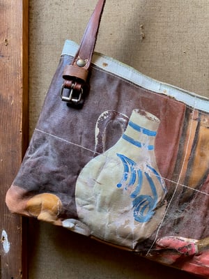 Image of one of a kind painting bag - dinner