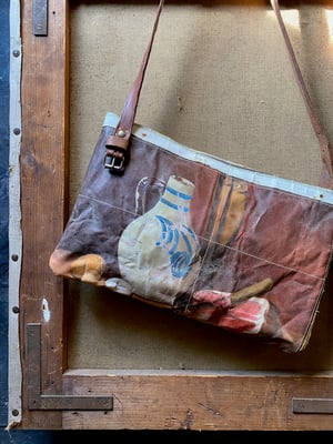 Image of one of a kind painting bag - dinner