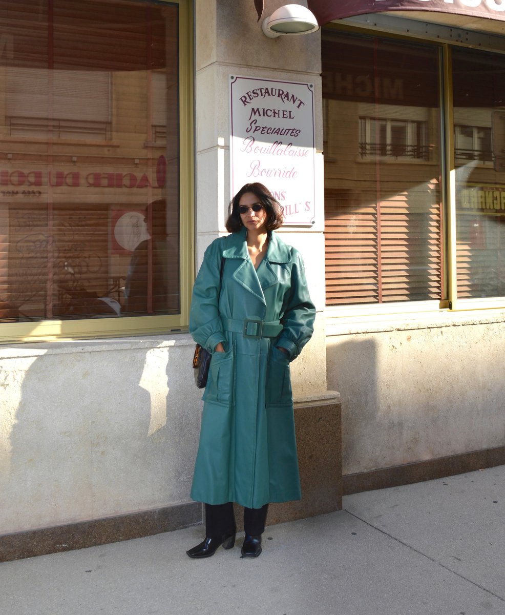 1980s Christian Dior leather coat | Mariella Castaneda Vintage 