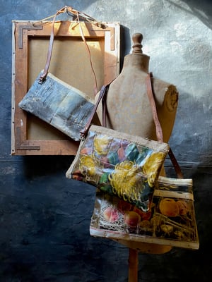 Image of one of a kind painting bag - path