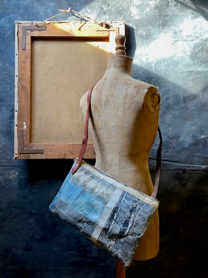 Image of one of a kind painting bag - path