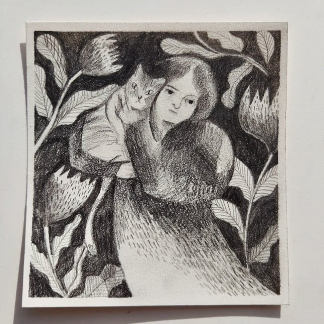 Cat ladies ~ made to order -  Original drawings 