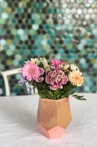 Image 1 of Adularia brun-orange vase stor