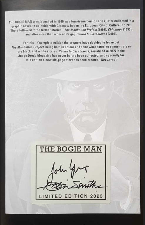 Bogie Man: The Incomplete Case Files (signed copies)