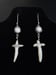 Image of Pearl Cross Earrings