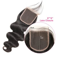 Image 2 of Raw Hair Guru Virgin Hair HD lace or Transparent Lace closures 5x5