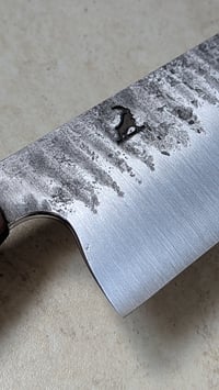 Image 2 of Forged Gyuto 1.2419 / Chechen Burl - Micarta