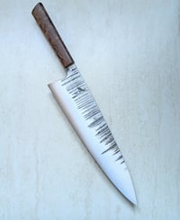 Image 1 of Forged Gyuto 1.2419 / Walnut Rokkaku Hanmaru