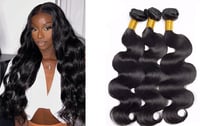 Image 1 of 12A  300G  Top  Malaysian Mink Virgin Hair Weft, Real human Hair Bundle  