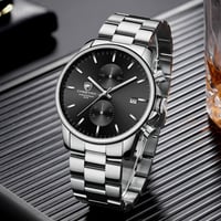 Image 1 of Silver Black Watch
