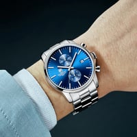 Image 2 of Silver Blue Watch