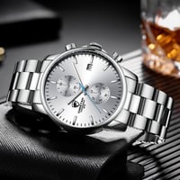 Image 4 of White Silver Watch