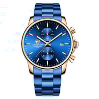 Image 3 of Rose Gold Blue Watch
